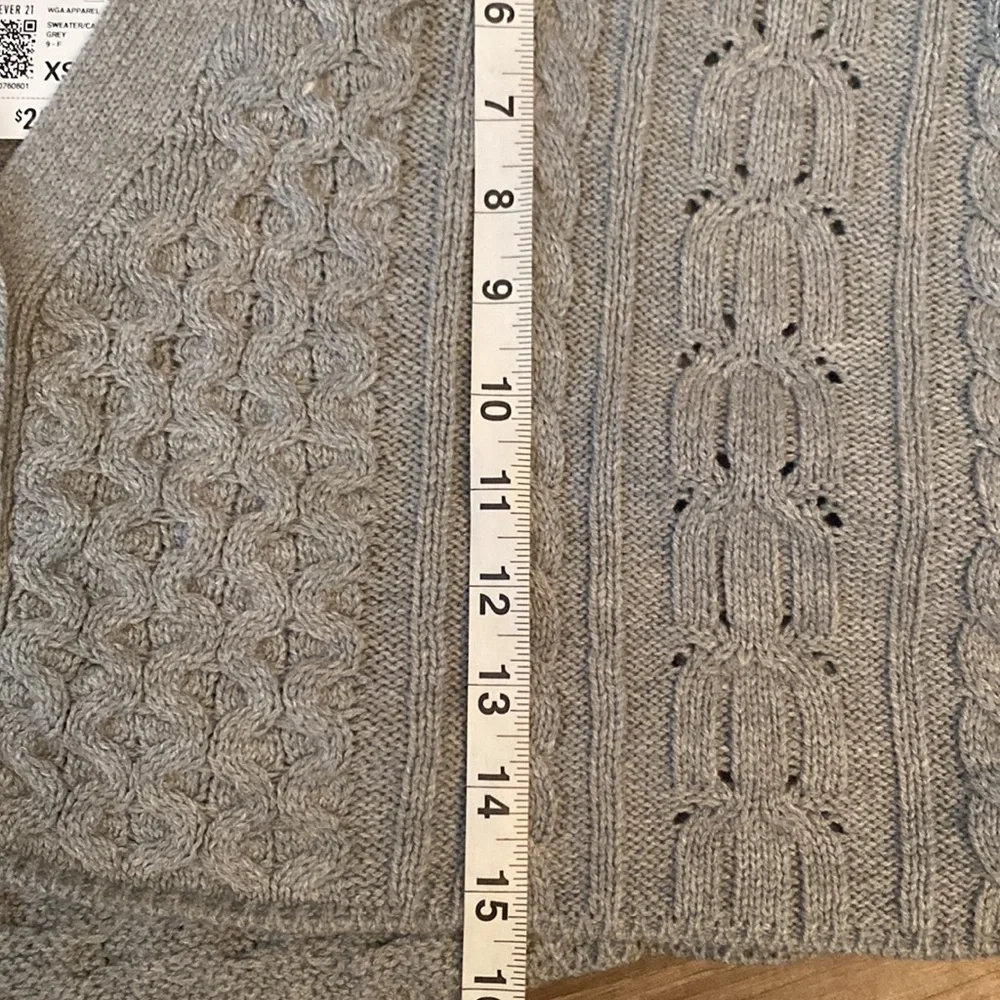Oversized Cropped Sweater Forever 21 gray - Picture 6 of 9